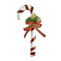 DVKOVI 6pcs 7.87" Candy Cane Glass Christmas Ornaments, Holiday Christmas Decor, Tree Decorations & Wreath