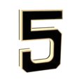 thumbnail image 1 of DVKOVI 9 Inch Solar Lighted House Numbers for Outside Large Light up LED Address Numbers Signs for Houses E one Size, 1 of 8