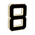 thumbnail image 1 of DVKOVI 9 Inch Solar Lighted House Numbers for Outside Large Light up LED Address Numbers Signs for Houses H one Size, 1 of 8