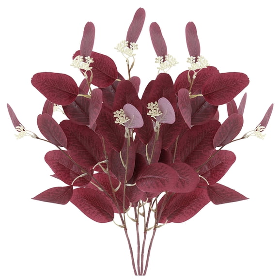 DVKOVI Artificial Eucalyptus Stems Faux Silver Dollar Leaves Branches for Home Centerpiece Vase Flowers Decoration