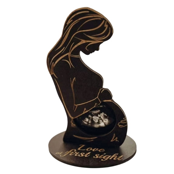 DVKOVI Baby Ultrasound Photo Wooden Frame for Pregnant Women Babies First Scan Sonogram Picture Frames One Size