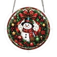 thumbnail image 1 of DVKOVI Christmas Snowman Winter Acrylic Puzzle Suncatchers DIY Stained Glass Home Garden Indoor Decor Window Hanging, 1 of 3