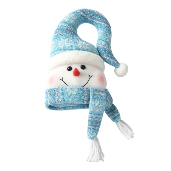 DVKOVI Christmas Tree Topper Snowman Lights for Xmas Trees Holiday Decor Winter Light up Plush Decoration Ornament