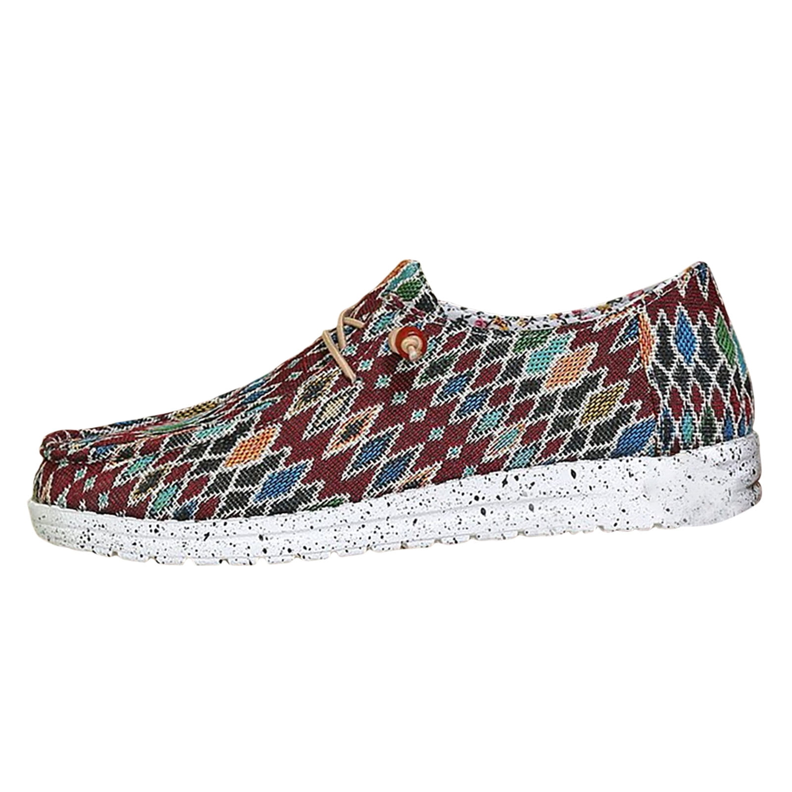 DVKOVI Comfy Teacher Shoes Women s Comfortable Anti Slip Breathable Soft Sole Retro Lightweight Casual Canvas Shoes Flat Dress Shoes Slip on Canvas Shoes for Women 38 Walmart
