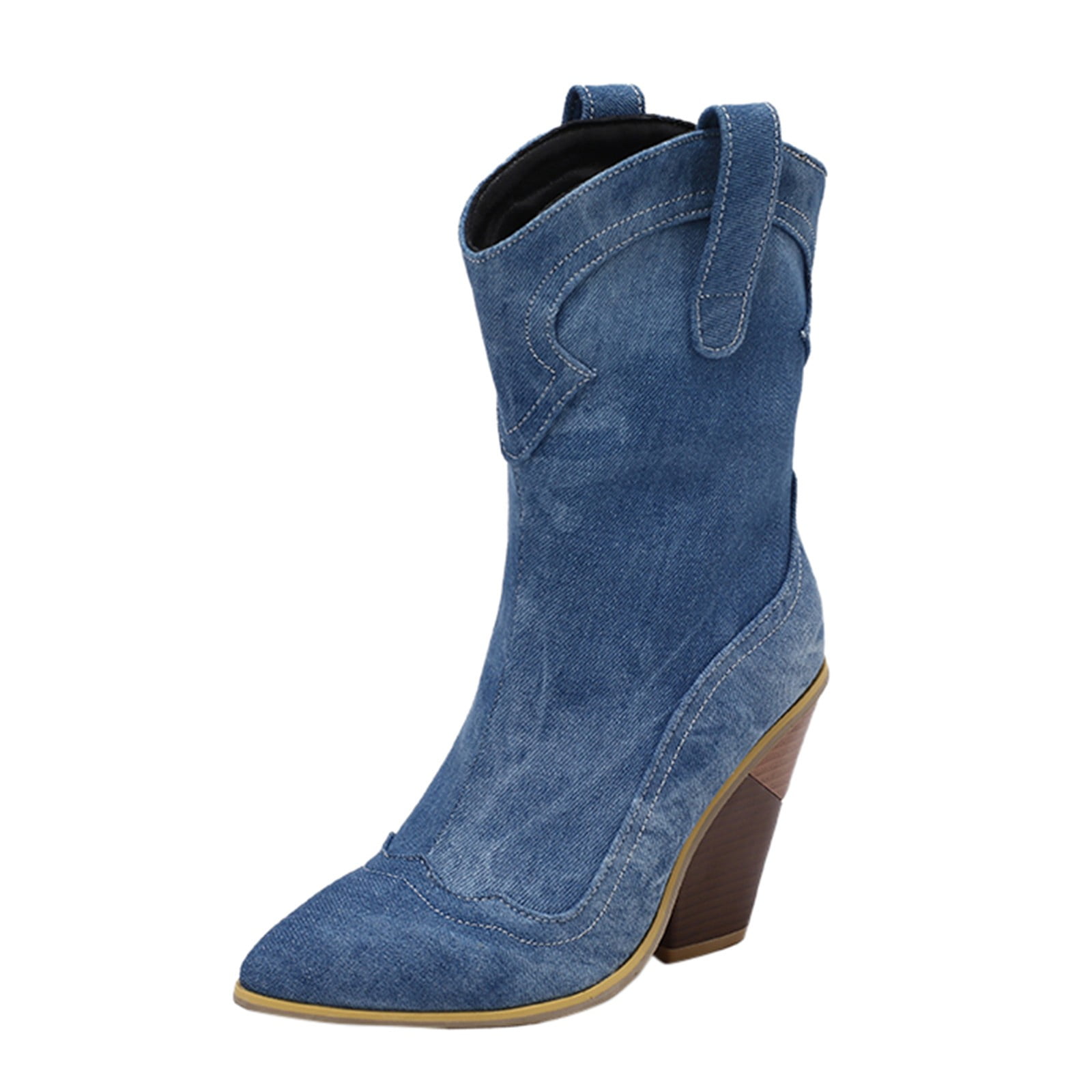 DVKOVI Extra Wide Calf Cowgirl Boots Womens Wide Calf Boots Cowboy