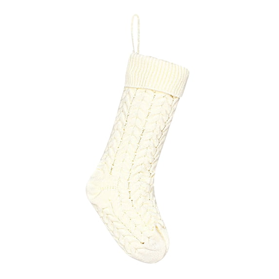 DVKOVI Farmhouse Knitted Christmas Stockings Rustic Cable Knit Fireplace Cozy Hanging Xmas Stocking Decoration B one Size