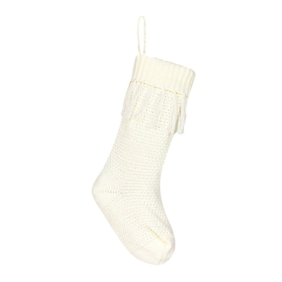 DVKOVI Farmhouse Knitted Christmas Stockings Rustic Cable Knit Fireplace Cozy Hanging Xmas Stocking Decoration one Size
