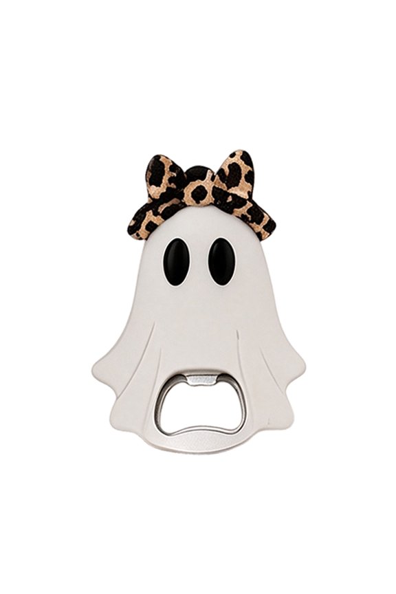 Ghost Can Holder and Bottle Opener Cans Sleeve and Ghosts Keychain Cute Halloween Tabletop Tiered Tray Decor E One Size