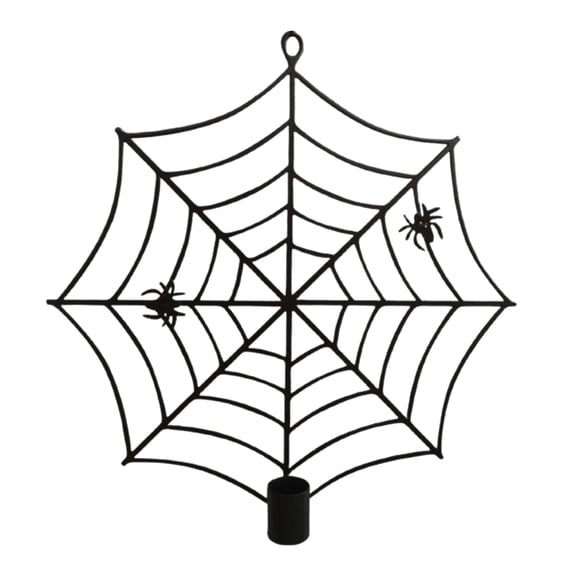 DVKOVI Halloween Candle Holder Spider Stand Gothic Festival Spiders Web Decor Interior Lighting Prop for Wall Bedroom