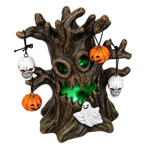 DVKOVI Halloween Lighted Tree Decoration Color Changing LED Ghost Trees Decor with Glowing Face for indoor Party Home one Size