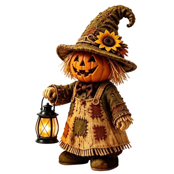 DVKOVI Halloween Resin Carrying Lamp Figurine Sculpture Night Light for Home Tiered Tray Tabletop Decor