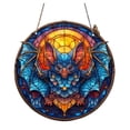 thumbnail image 1 of DVKOVI Halloween Suncatcher Stained Glass Window Hanging Decor Aesthetic Wall Decor Garden Sun Catchers Light Yellow A, 1 of 7