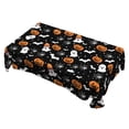 thumbnail image 1 of DVKOVI Halloween Tablecloth Ghost Pumpkin Decorative Table Cloth Washable Wrinkle Tables Cover for Party Picnic C One Size, 1 of 9
