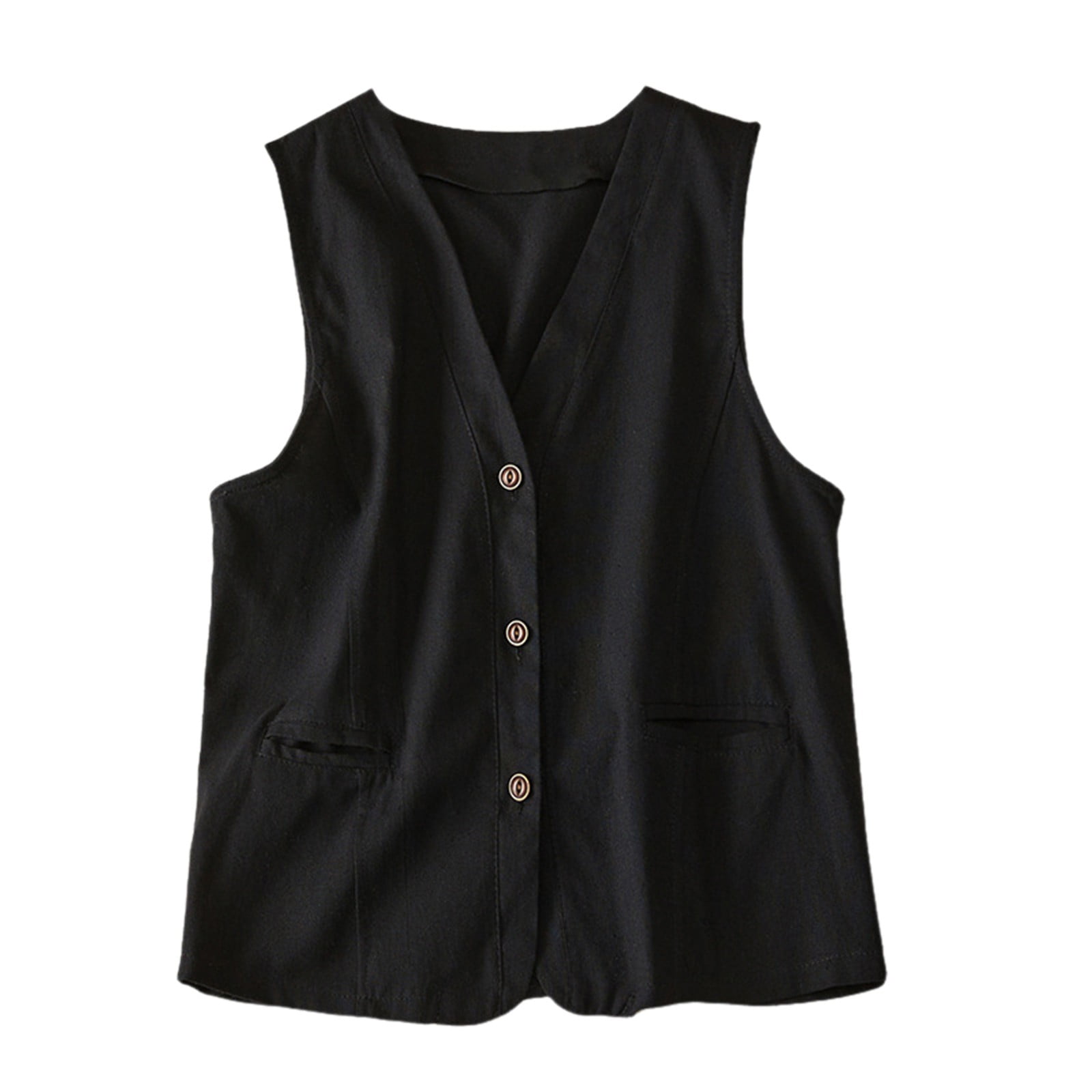 DVKOVI Ladies Cardigans Lightweight Fall Fashion Vest Women's Cotton