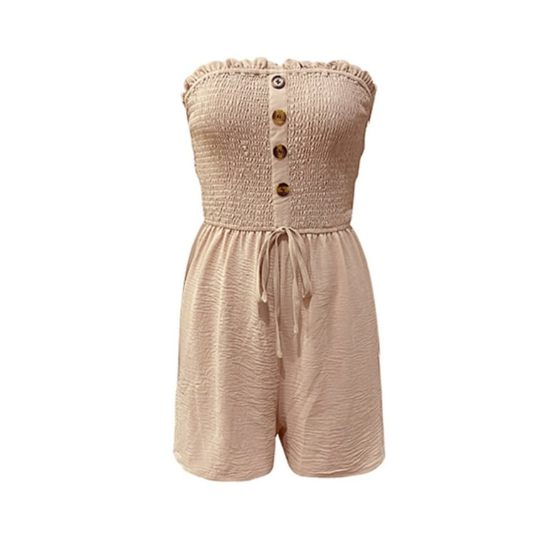 Tube top romper plus size shop