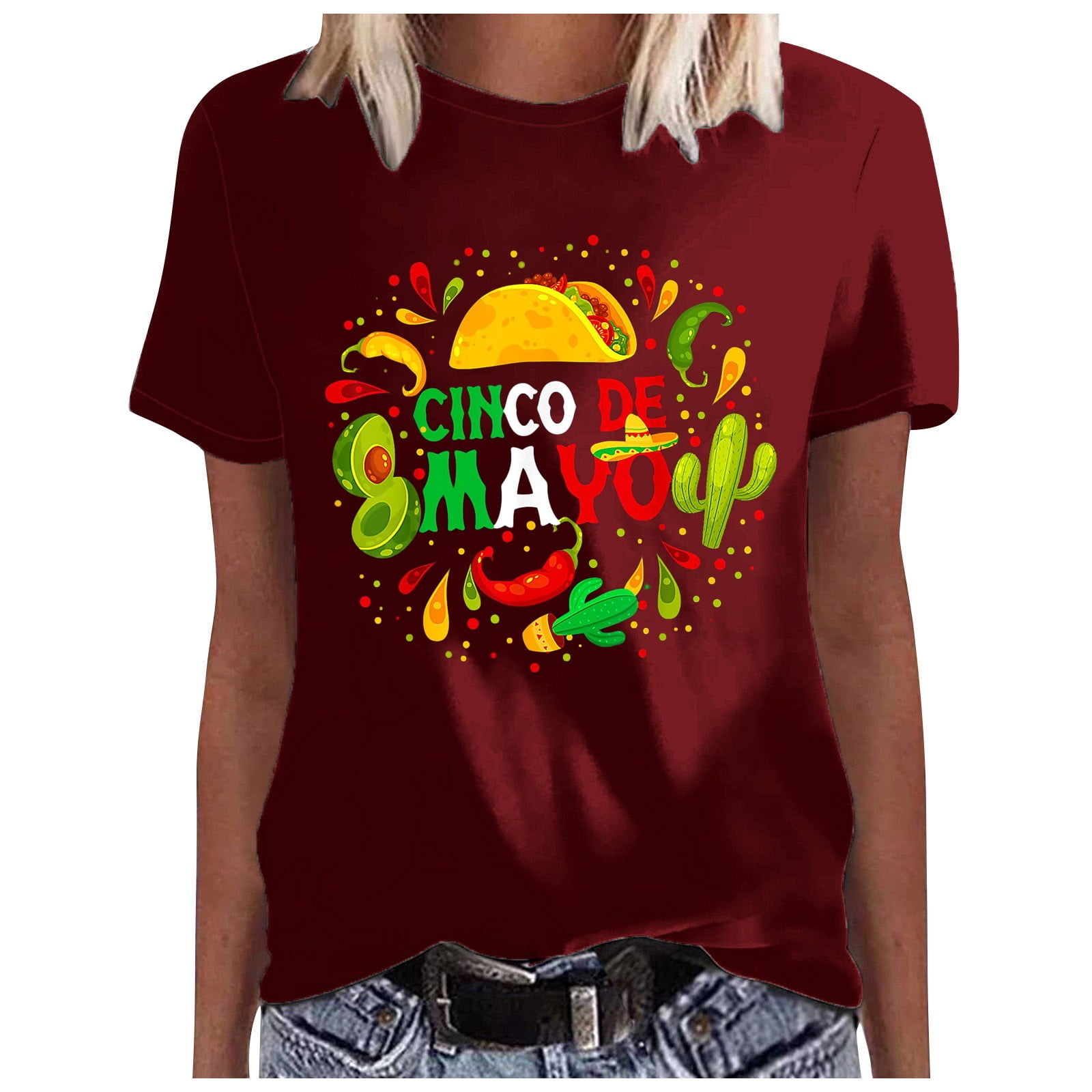 DVKOVI Shirts for Women Trendy Short Sleeve Shirts Women T Shirt for