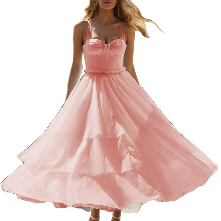 Classy pink fashion dress