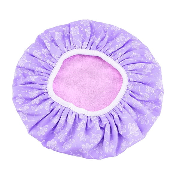 DVKOVI Ultra Fine Microfiber Hair Towel Wrap Heat Insulating Cap for Hair Care Dyeing and Shower Waterproof Shower Cap Reusable Satin Hair Cap Adjustable Elastic Band Cap for Women Girls