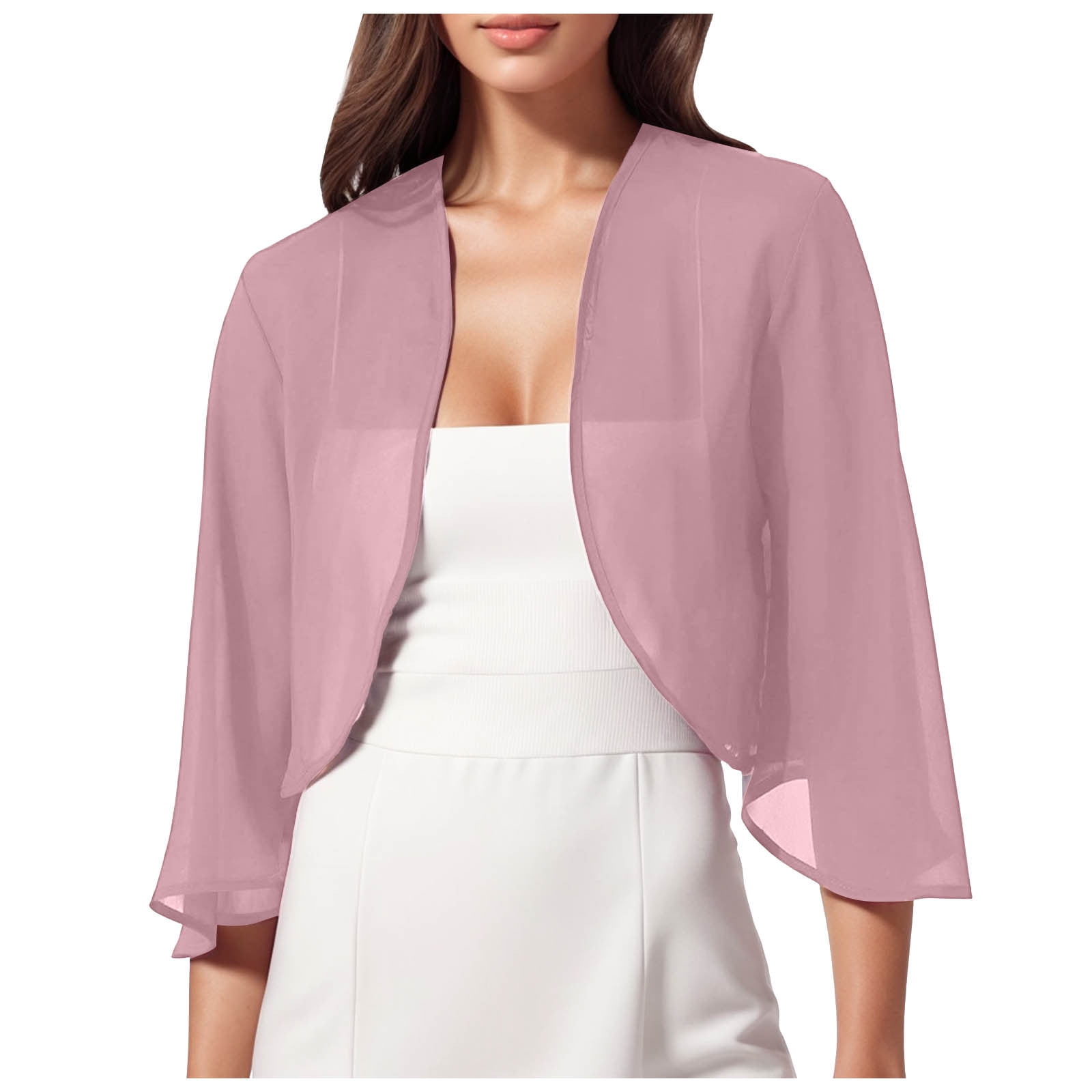 Meichang Womens Bolero Shrugs for Summer Dress Petal Short