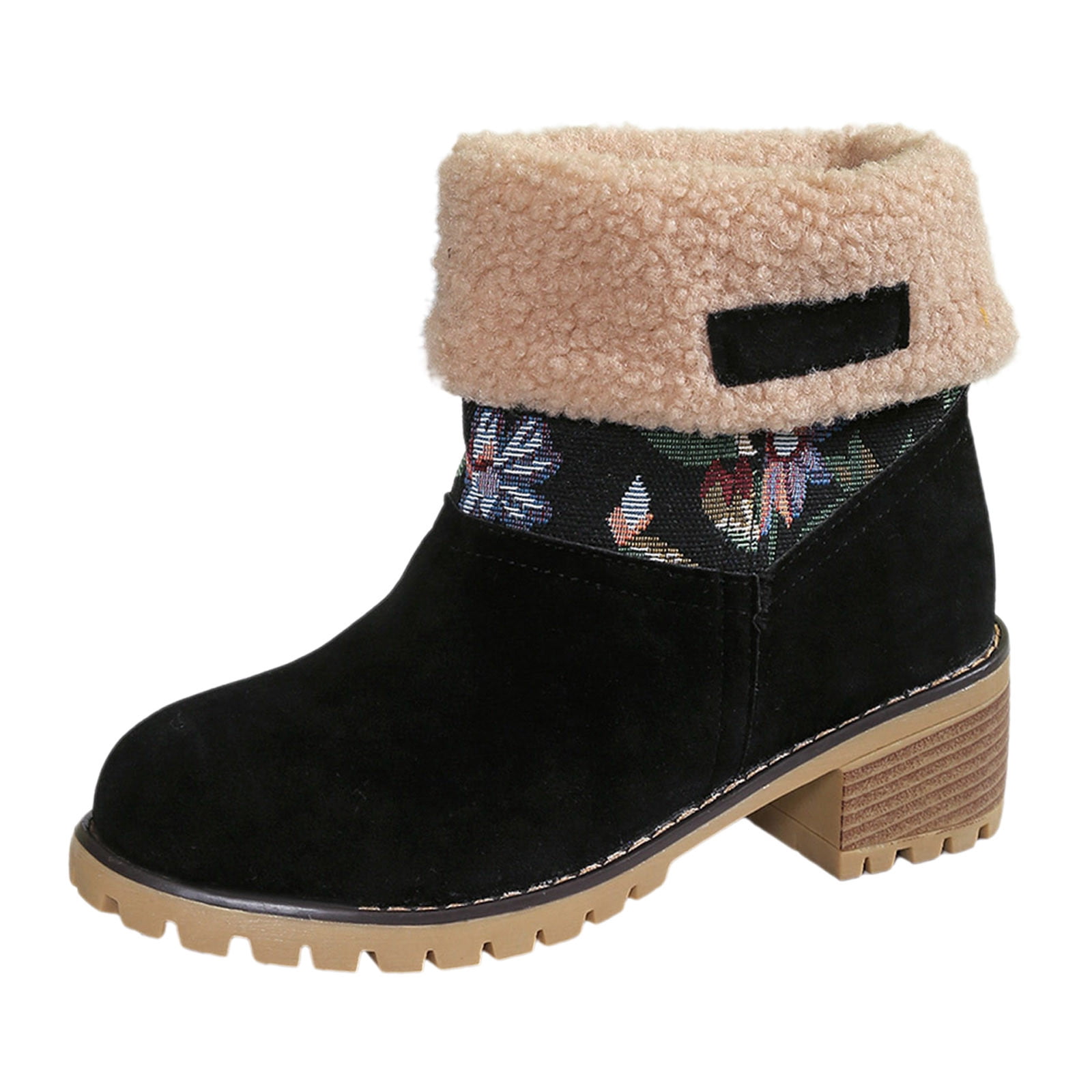 DVKOVI Women's Cowgirl Boots Cowboy Booties for Women Ladies Winter