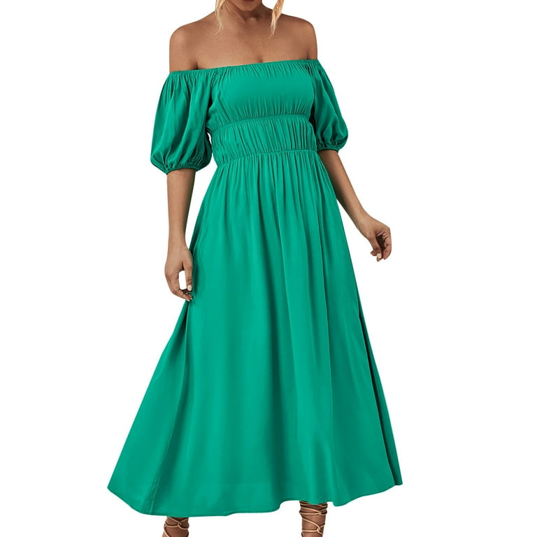 Casual Ruched Square Neck Sling Dresses Casual Ruched Square Neck Sling Dresses