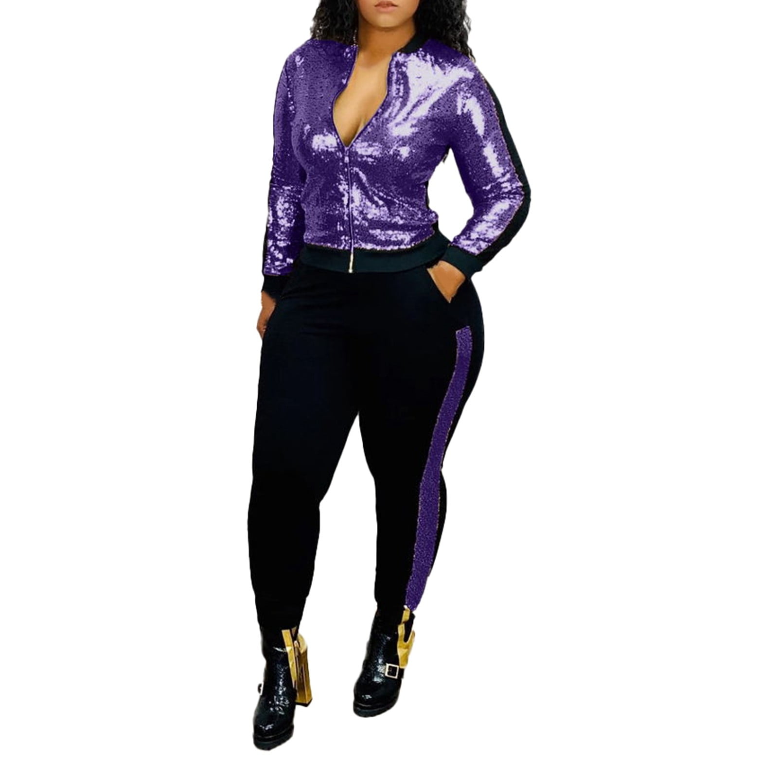 DVKOVI Womens Onesies Jumpsuit Women's Spring Lounge Sets Fashion Sexy ...