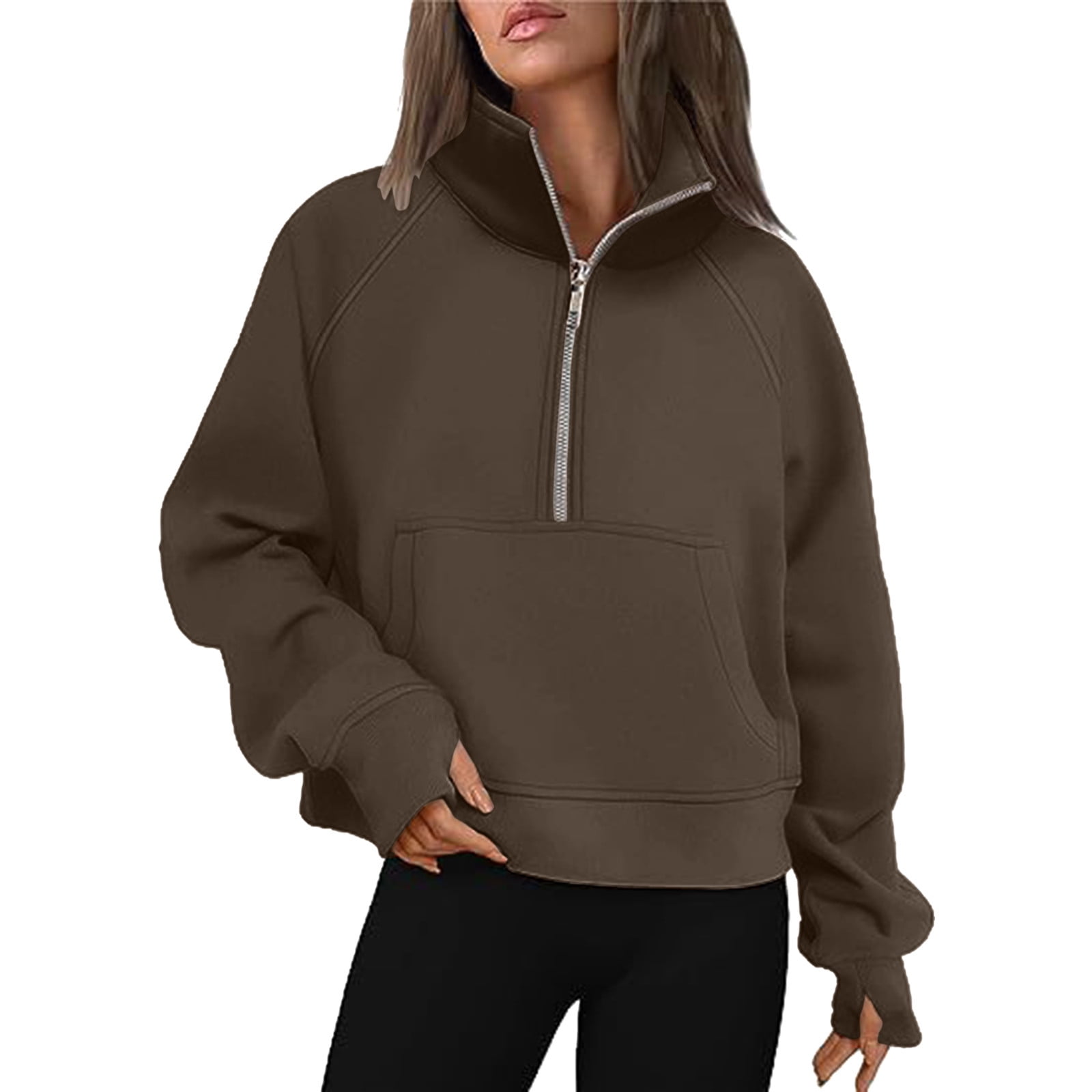 【DISCERNMENT】S/S Cindy Overfit Half Zip Up DVKOVI-Work-Outfits-Women-