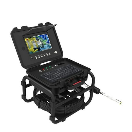 DVR 9" IPS Sewer Pipe Inspection Camera 23mm 1080P IP68 512HZ Locator Endoscope Meter Counter With 16GB Video Card 20/30/50/60M ,Stunning Clarity