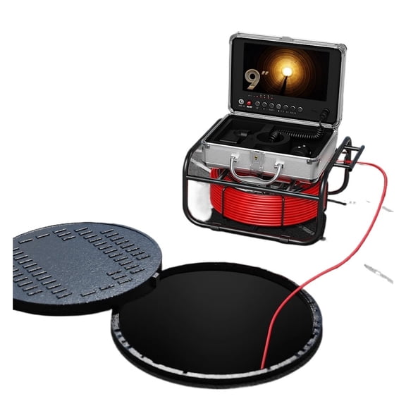 DVR IP68 9in Waterproof Sewer Pipe Inspection Endoscope Camera