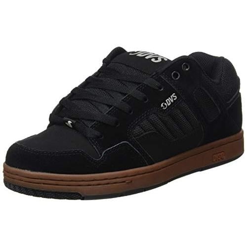 DVS Men's Enduro 125 Skate Shoe BLACK GUM SUEDE