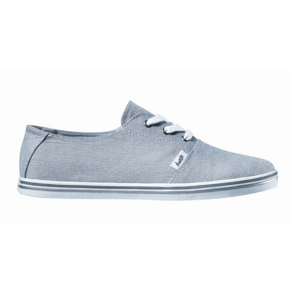 DVS Womens Casual Shoes Benny Gray/Pinstripe/Canvas