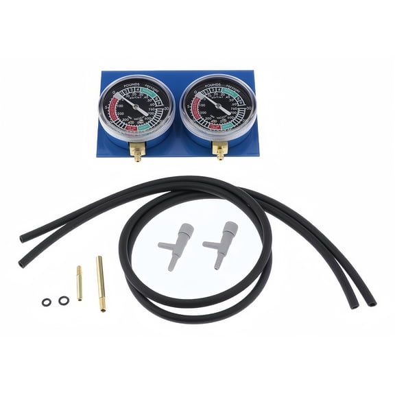 DVWY 2-Cylinder Motorcycle Carburetor Vacuum Gauge Balancer Synchronizer Tool Kit with Hoses & Connectors for Carb Synchronization
