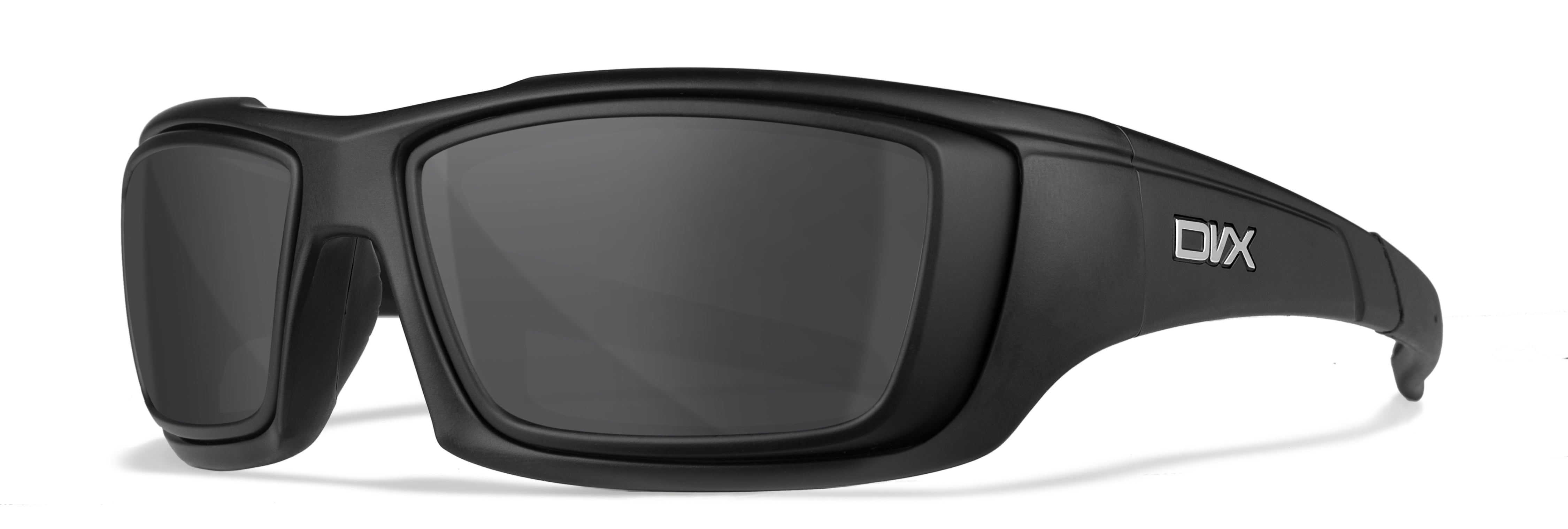 Dvx axon sunglasses ansi z87 1 smoke grey lenses matte black frame