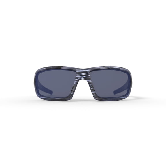 DVX Detour Sport Prescription Sunglasses, Grey Lenses/Black & White Streak Frame, OSHA Compliant ANSI Z87.1