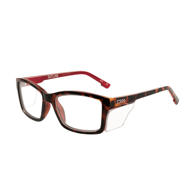 DVX Outline Brown Safety Glasses - Walmart.com