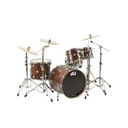 DW Collectors Series 4-Piece Shell Pack Walnut Chrome Hardware