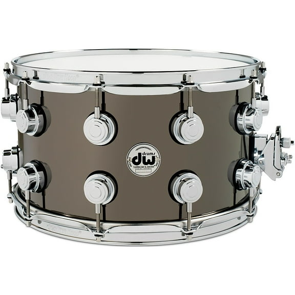 DW Collector's Series Black Nickel Over Brass Metal Snare Drum 14 x 8 in. Black Nickel Over Brass with Chrome Hardware
