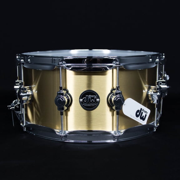 DW DW Performance Series 1mm Polished Brass Snare Drum 14 x 6.5 in.