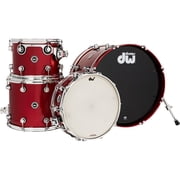 DW DWe Wireless Acoustic-Electronic Convertible 4-Piece Shell Pack With 20 Bass Drum Lacquer Custom Specialty Black Cherry Metallic