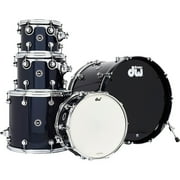 DW DWe Wireless Acoustic-Electronic Convertible 5-Piece Shell Pack With 22 Bass Drum Lacquer Custom Specialty Midnight Blue Metallic