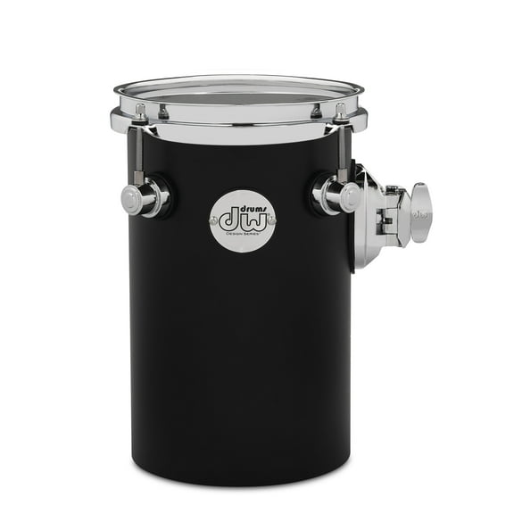 DW Design 12 x 6-inch Rata Tom with TB12, Black Satin