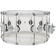 DW 14 x 8 Design Series Clear Acrylic Snare Drum