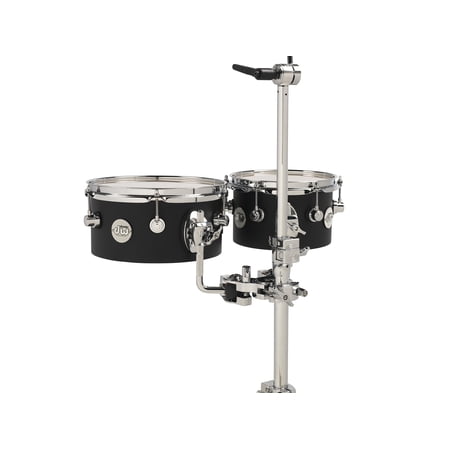 DW Design Series Concert Tom Set With Mount 8/10 Inch Black Satin