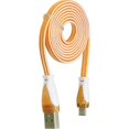 thumbnail image 1 of DW FLAT FABRIC DATA CABLE MICRO USB - Orange, 1 of 1