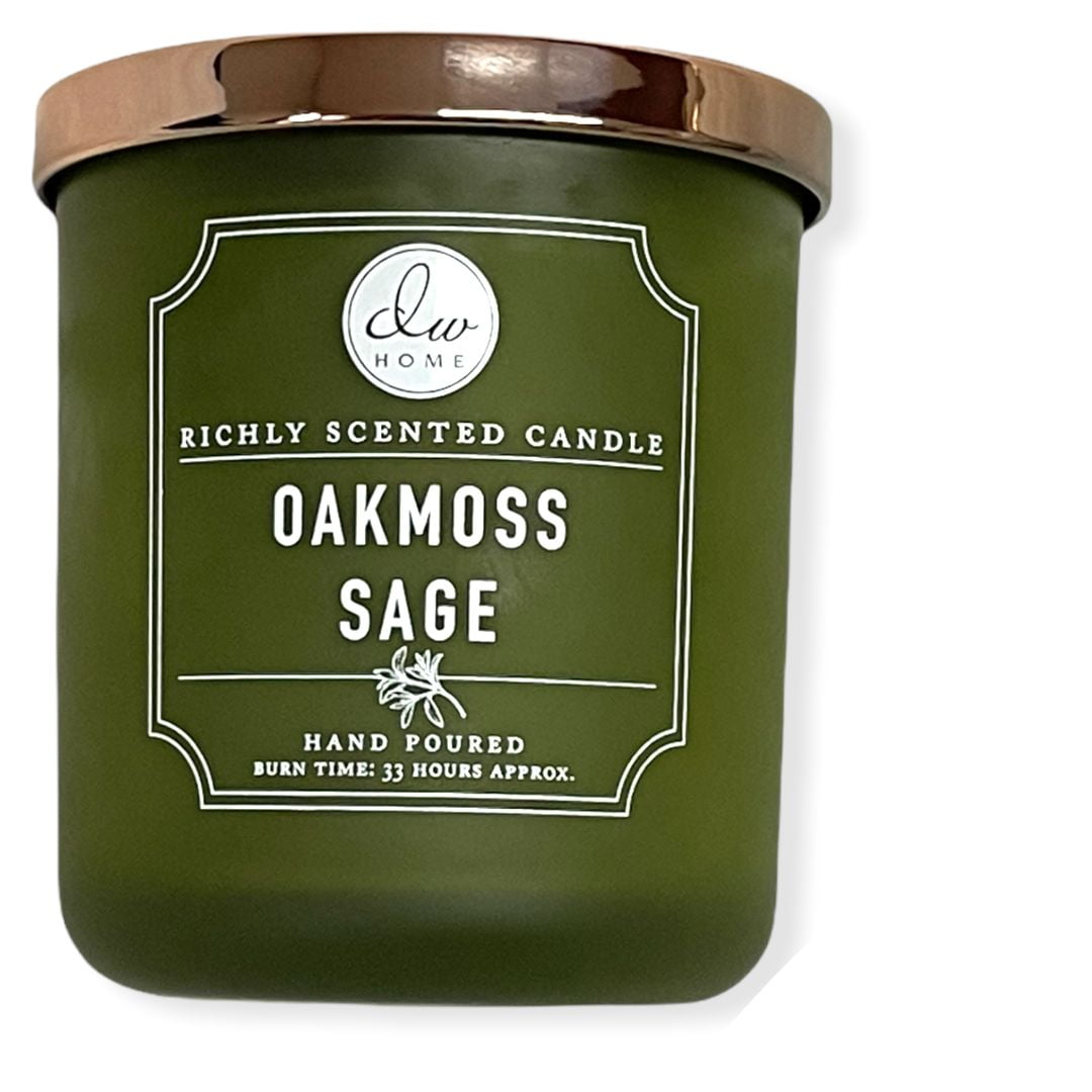 DW Home Richly Scented Candles Medium Single Wick 9.3 oz. Oakmoss