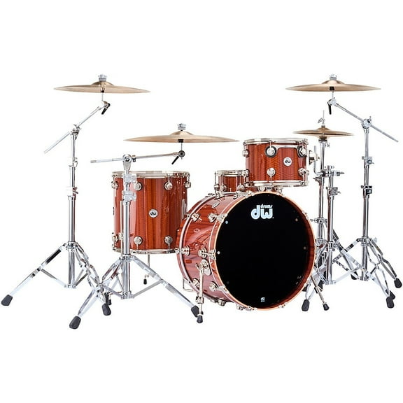DW SSC Collectors Series 4-Piece Exotic Shell Pack With Nickel Hardware - Natural Lacquer Over Etimoe