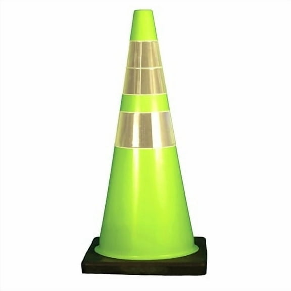 DW Series Traffic Cone, 36 in H, 10 lb PVC, Orange/Black Base | Bundle of 2 Each