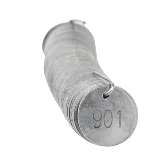 DW SitePro 1-1/4 in. Round Aluminum Tree Tags: 1-1/4 in. width (Aluminum)