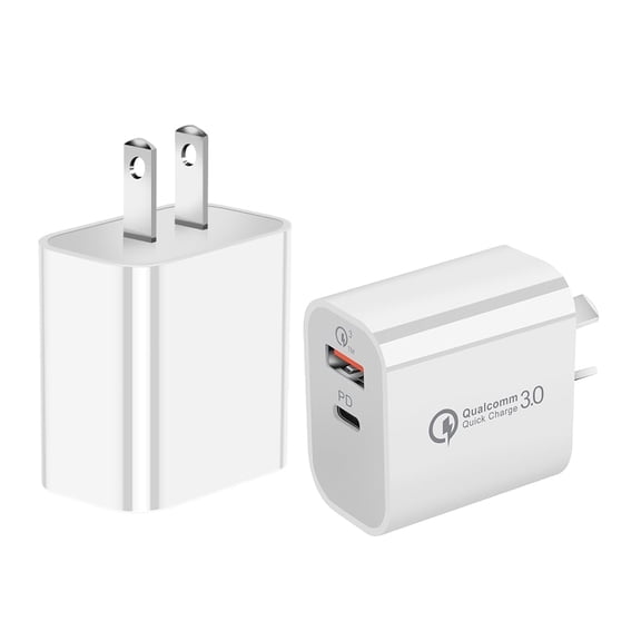 DW Universal 18W Quick Charge USB 3.0 Pd Travel Charger Adapter With Ic Chip And Power Delivery - White