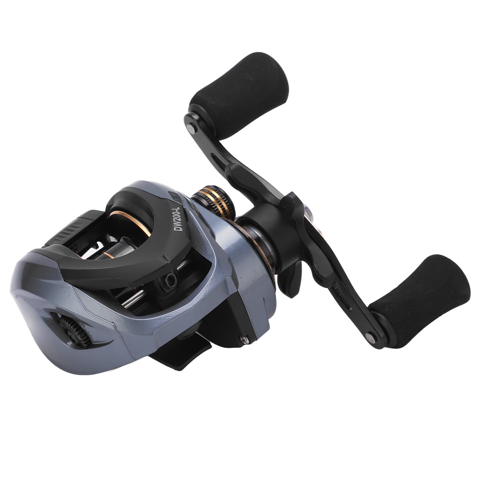 SUNGOOYUE DW200 Left/Right Hand Baitcasting Reels,7.2:1 18+1BB Double Brake  System Metal Micro Cup Spool Baitcaster Reel Fishing Reel in Red(Left hand)  : : Sports & Outdoors